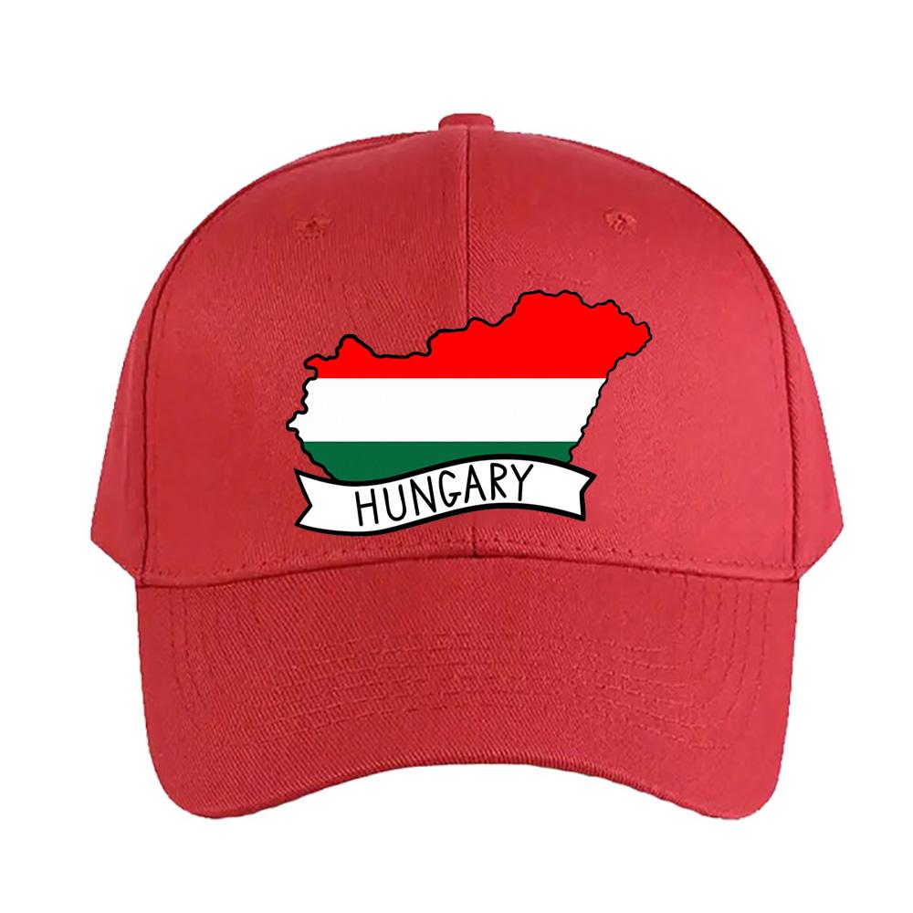 Hungary Flag Map Baseball Cap Woman Men Summer Casual Sun Hat Adult Adjustable with Curved Brim Hiking Fishing Hat