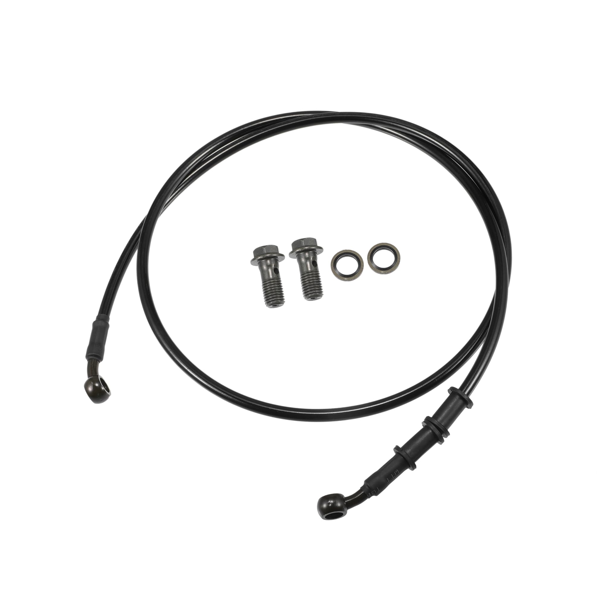 

BULLSPANN Motorcycle Brake Hose, Clutch Hose, Hose, For Motorcycles, ATVs, Off-Road Bikes, Universal, Durable, Replacement, Black, Angle 28°, 130cm 130cm чёрный