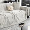 European Chenier Sofa Towel with Tassel Anti-Cat Scratching All-Cover Couch Blankets Soft Easy-Care Home Decor for Living Room