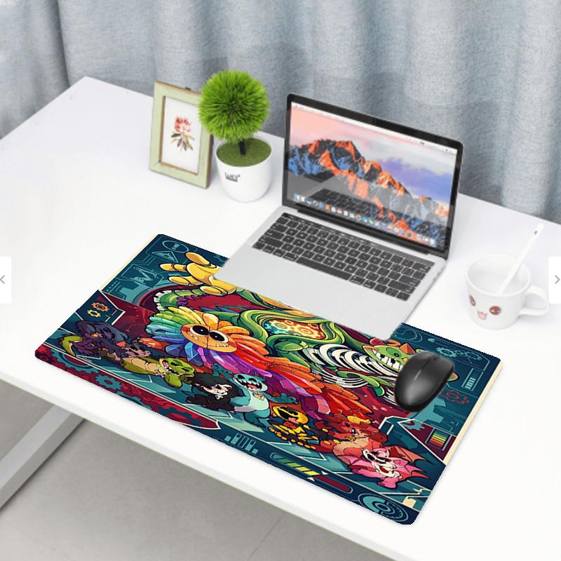 Poppy Playtime Print Mouse Pad, Anti‑Slip Desktop keyboard Mat, for PC Laptop Gaming Working Daily Use, Cool Festival Surprise Gift