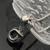 2025 Personalized Black Stone Cobra Pendant Titanium Steel Men's Necklace
