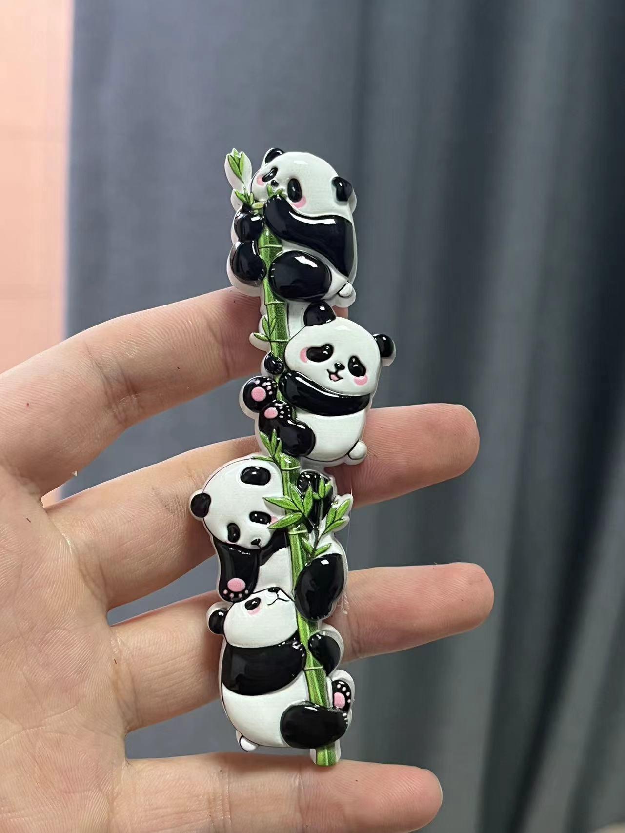 

Мультяшный панда 3D маджонг магнит: Сувенир и открывалка для бутылок