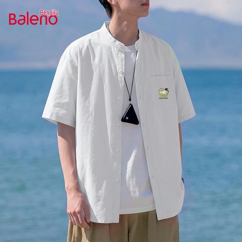 Baleno Men s Henley Neck Short Sleeve Shirt L
