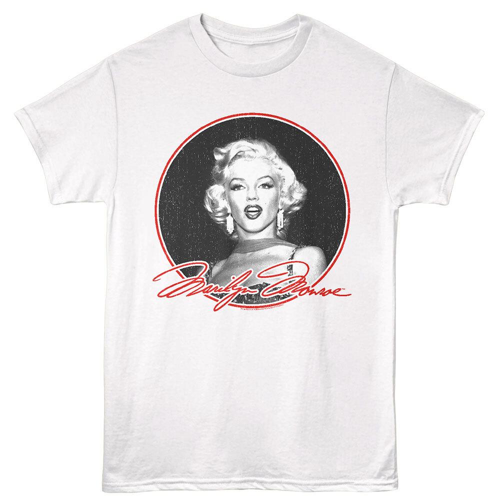 Marilyn Monroe Signature Circle Portrait Men T Shirt L