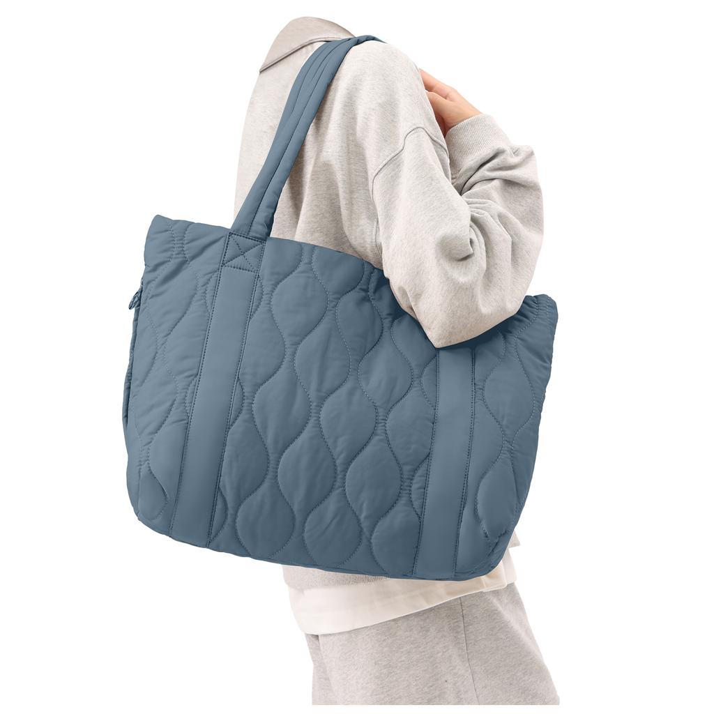 Women's Tote Bag Shoulder Bag Sewing Thread Large Capacity Fashion Advanced Sense Handbag Practical Female's Commuter Laptop Bag