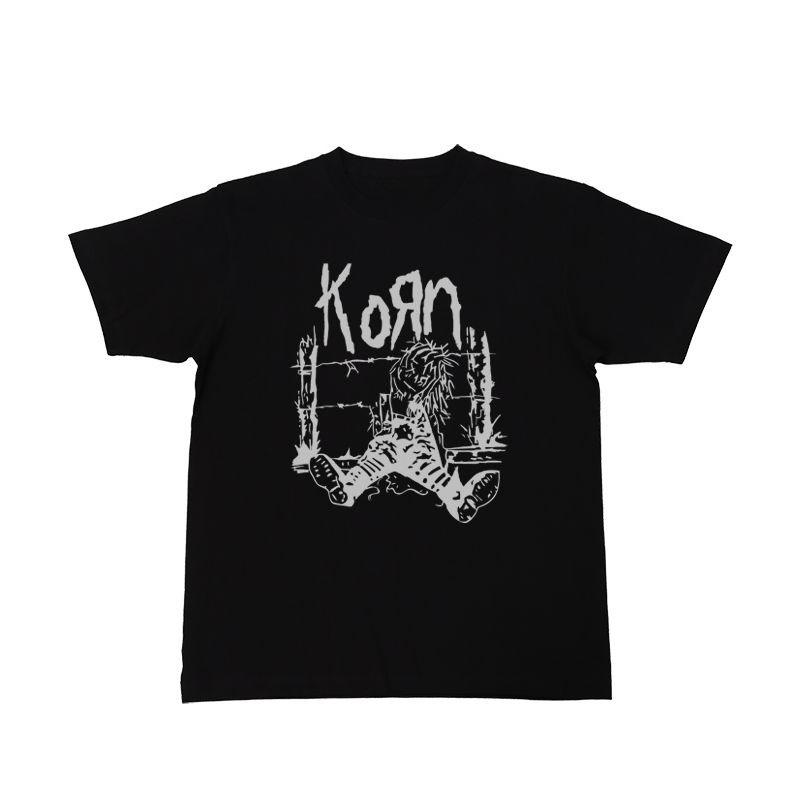 Metallic High Street Summer Men's and Women's Loose Personality Cotton Short Sleeve T-Shirt