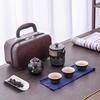 Portable Kung Fu Tea Set: One Pot, Three Cups - Perfect for Outdoor Quick-Serve and Business Gifts