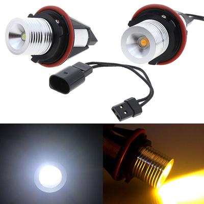 1 ampoule LED Angel Eye pour feux latéraux E39, E60, E87, X5, blanc et jaune