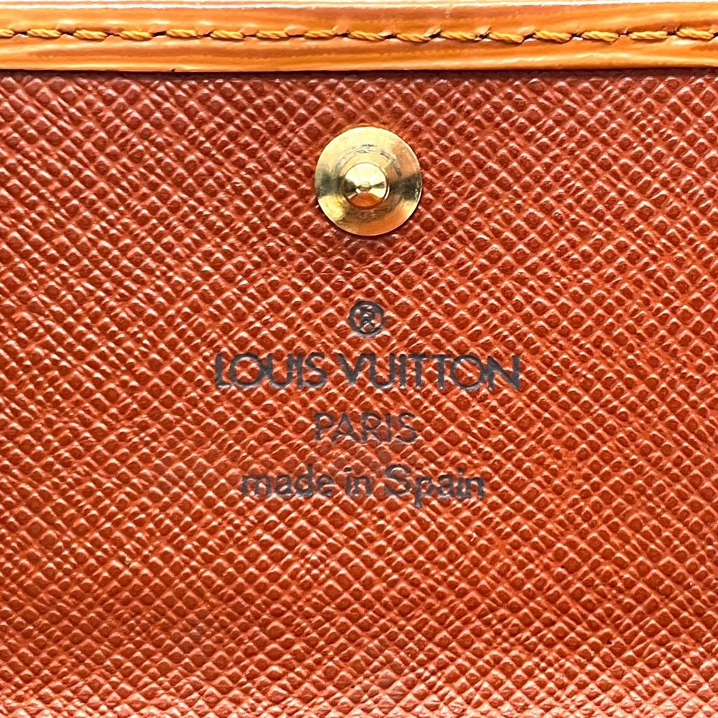 Used LOUIS VUITTONKey holder  Brown leather unisex