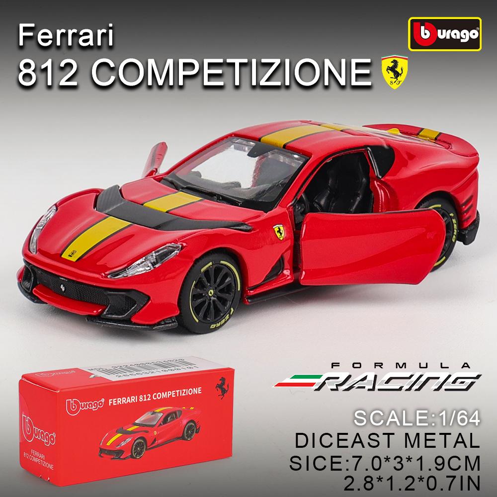 Bburago1:64 Ferrari ENZO SF90 SP3Model Small Collection Car Alloy Model Toy Gift Scene Decoration Classic and Exquisite
