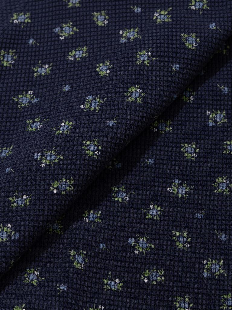 Eogeulliswedou Ruffle Flower Blouse (Navy)