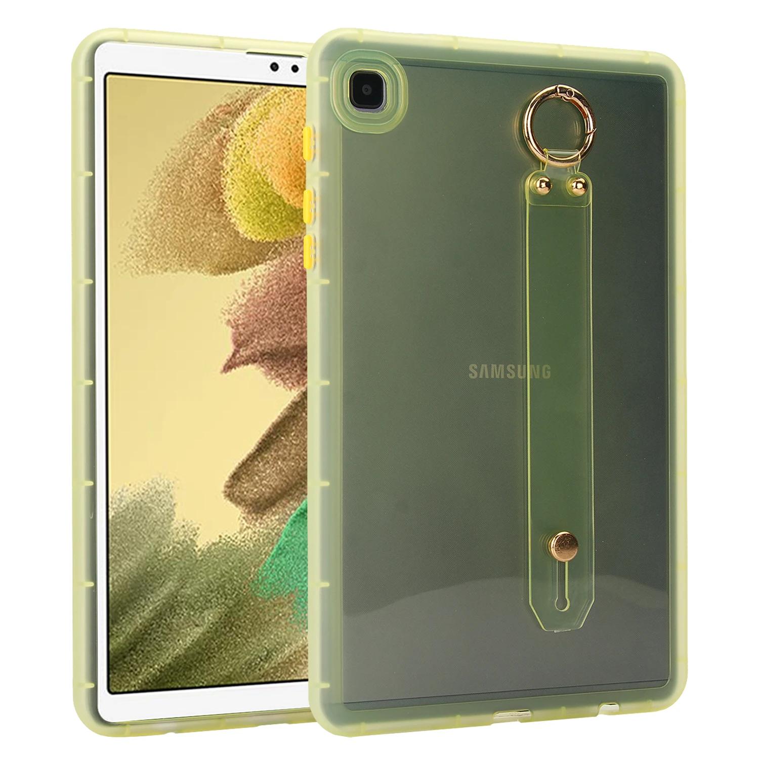 Étui de protection couleur bonbon Pour Samsung Tab A9 Plus S7 S8 A9 A8 A7 S6 Lite Tab A 8.0 Housse antichoc avec dragonne Tab A 8.0SM-T290T295