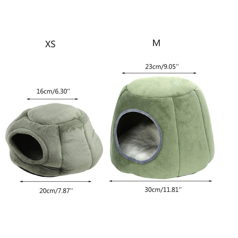 Small Pet Hamster Sleeping Bed Guinea Pigs Hedgehog Winter Nest Warm Cage Cave Bed House Fleece Cusion Hide Toy Playing Habitat