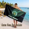 Sporting CP Design Beach Towel Custom Text Large Towel for Beach Vacation