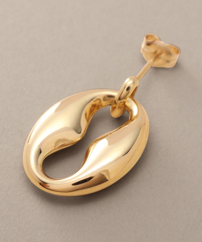 Earrings K10 Hollow Marine Motif Stud Earrings 40576628 Yellow Gold 00 [Kokoshnick] Women's (100)