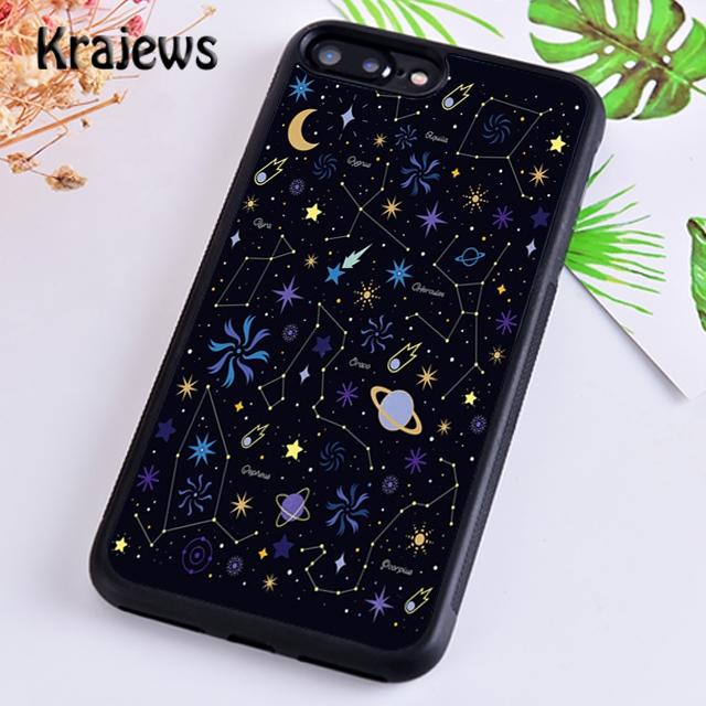 Krajews Starry Night space constellations stars Phone Case For iPhone 17 Air 16 15 14 plus 11 12 13 pro max coque Fundas