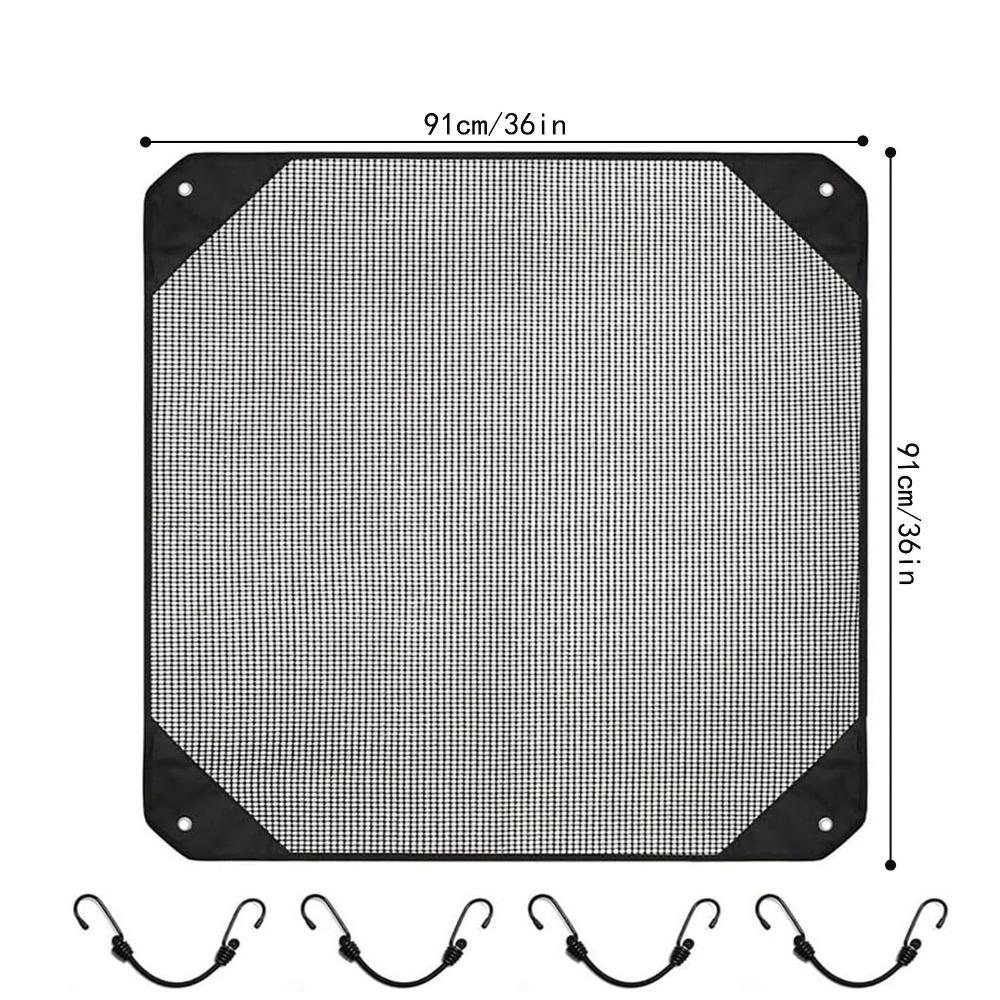 New Top Universal Air Conditioner Covers Heavy Duty Mesh Black Central Ac Cover Multisize AC Cover Defender All Season