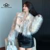 Faux Fox Fur Coat Women's Winter New Short Top Casual Style Long Coat Sexy Faux Fur High Quality Coat