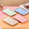 Creative Wheat Straw Rectangular Plate Melamine Healthy Tableware Utensils Dessert Sushi Pasta Plate Dishes Kitchen Cooking Tool
