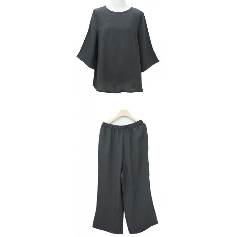 Shiz Madam Summer ESSential Crepe Pleat Set Women S Clothing