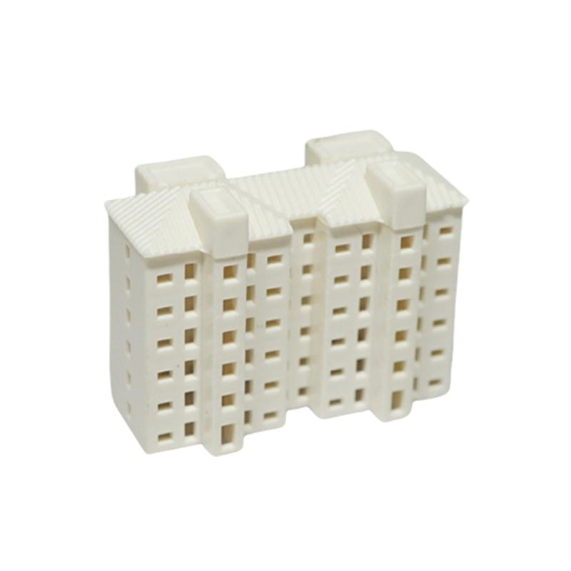 Unpainted Miniature Apartment Building Model Realistic Residential Dioramas For DIY Craft Scenerys 1/800 1/500 Scale