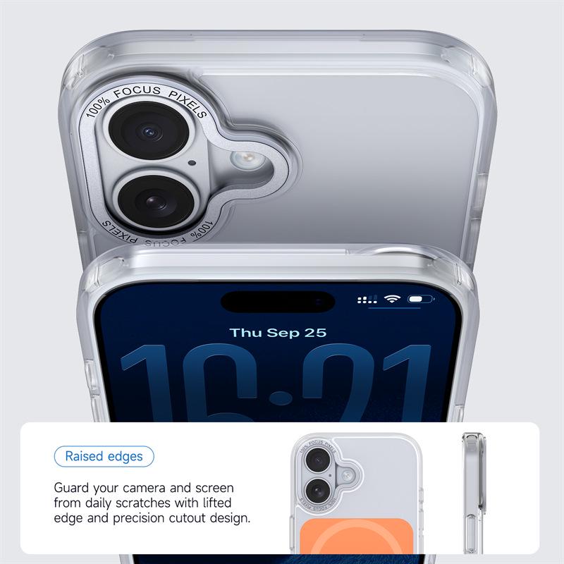 Magnetic Transparent iPhone 17 Pro Max Case, Compatible with iPhone 14