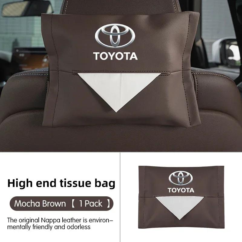 

Toyota 2026 New Hub Caps Car Suede Tissue Bag Protector Cover Tissue Box Toyota Chr Corolla Camry Rav4 Yaris Car Sticker