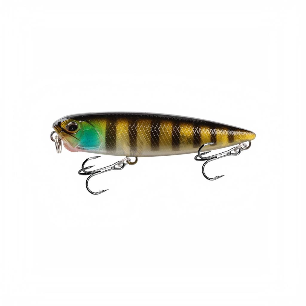 Floating Pencil Topwater Hard Fishing, Realistic Small Artificial for Long and Snakehead