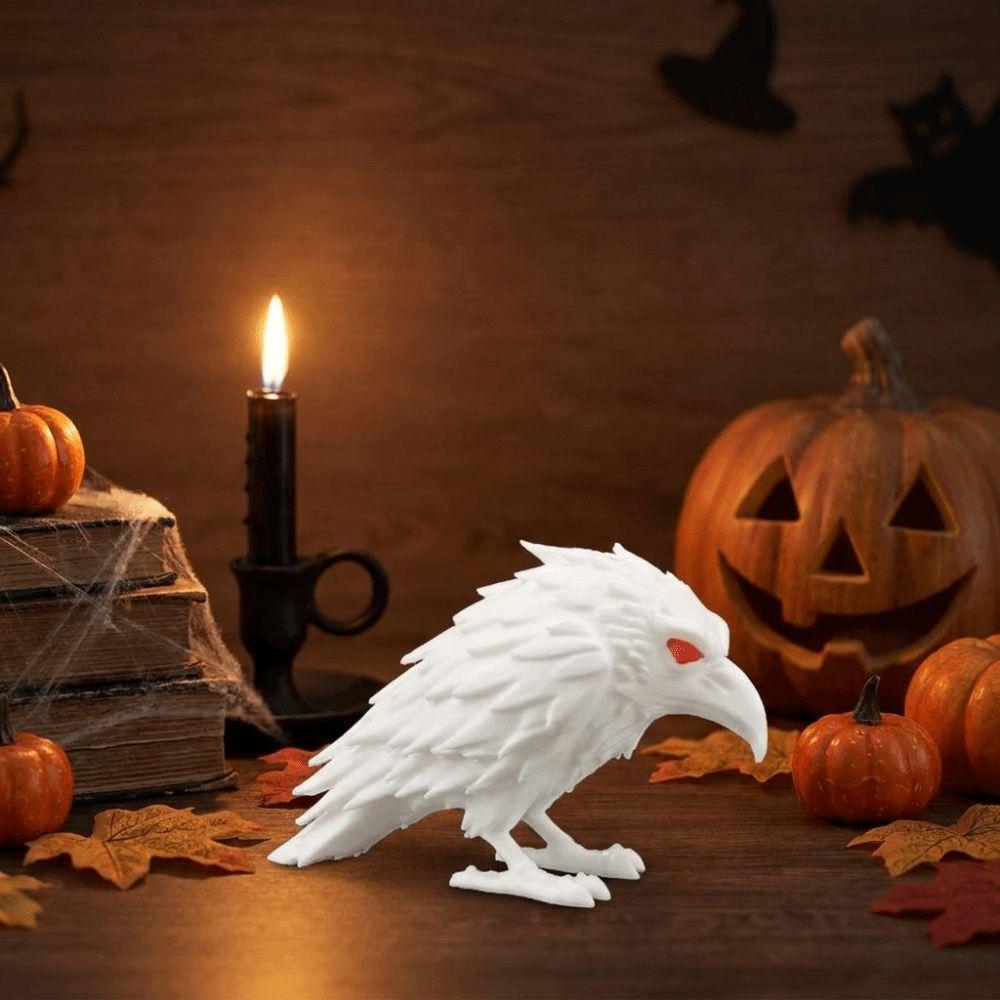 Realistic Crow Ornaments Gothic Style Halloween Decor Prop Desktop Ornaments Gothic Lovers Gift