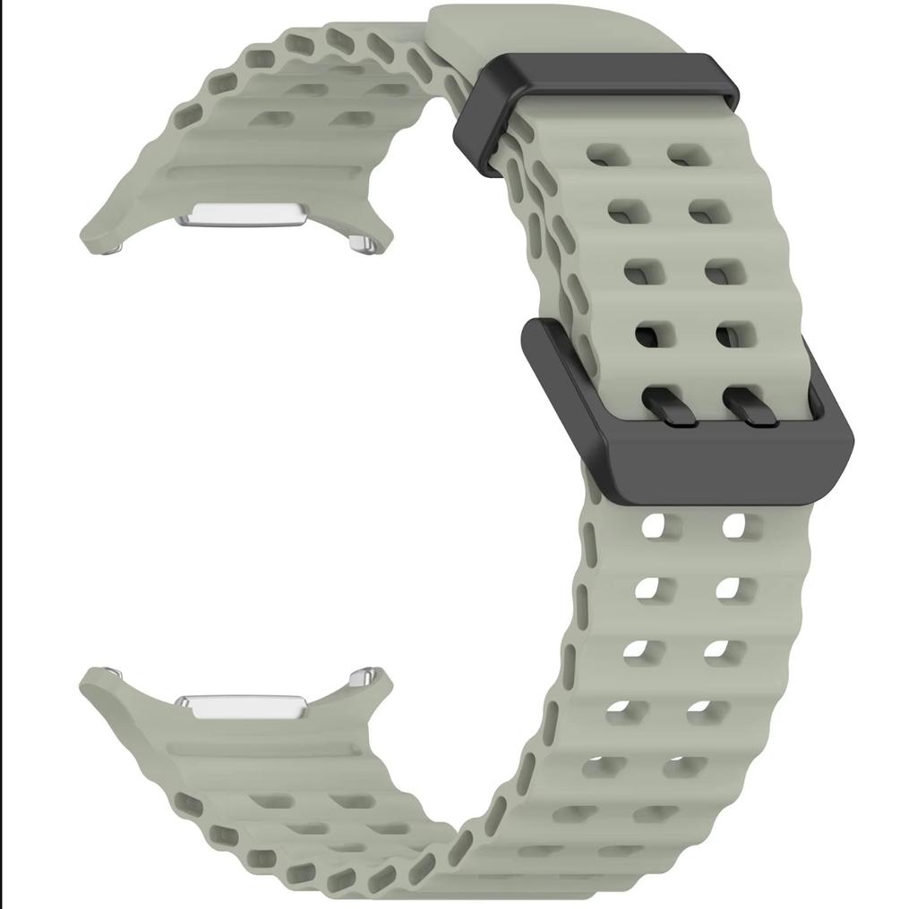 Ersatzarmband für Samsung Galaxy Watch 7 Ultra 47 mm, Silikon-Zubehörband für Galaxy Watch 7 Ultra-Armband