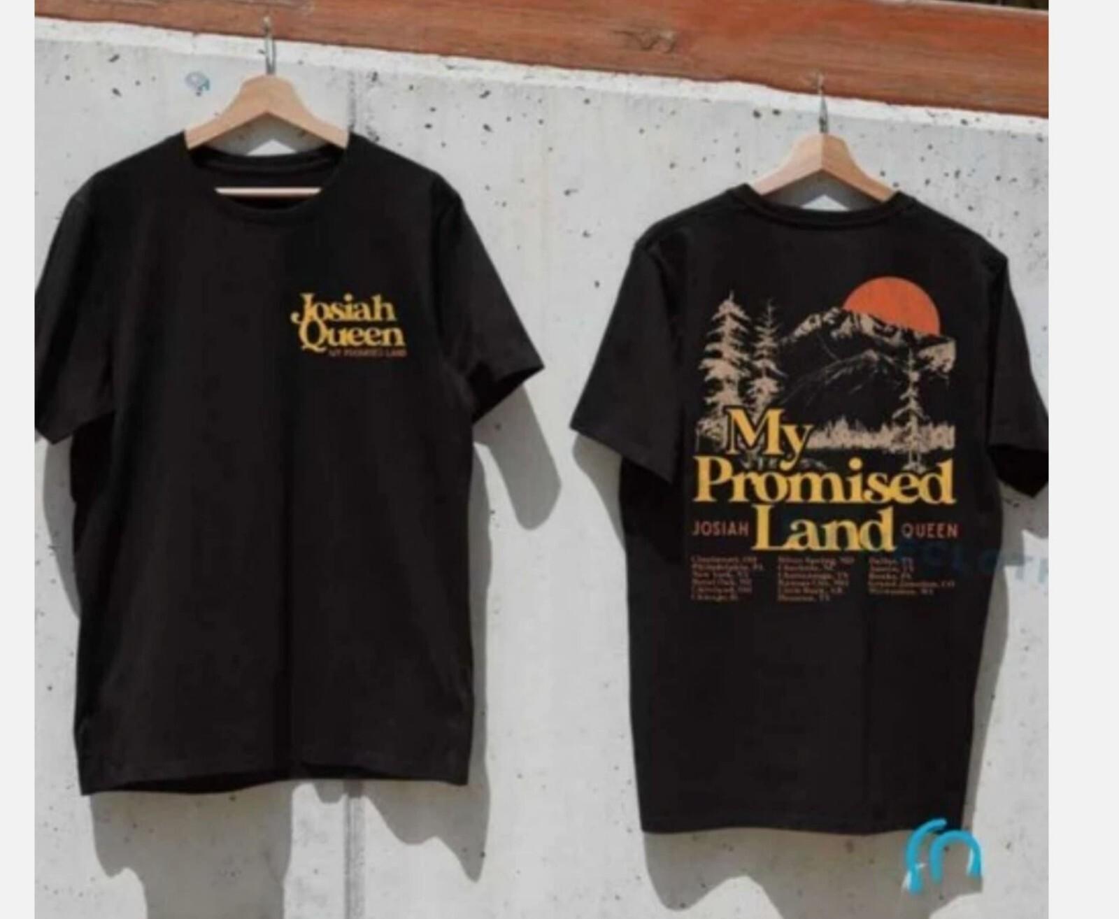 Унисекс Футболка Josiah Queen My Promised Land Tour 2025 Подарок для фанатов Размеры S-5XL L