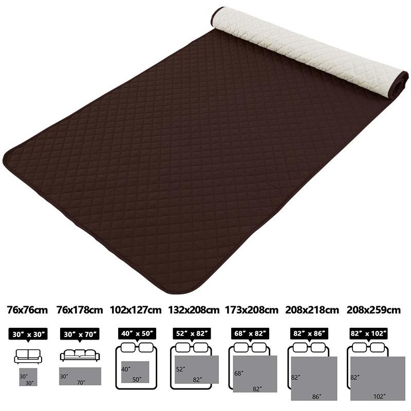 

Solid Color Waterproof Mattress Cover Kids Pet Dog Urine Pad Reuseable King Size Bed Sheet Cover Washable Bed Bedspread Pads Mat 30x30inch 76x76cm