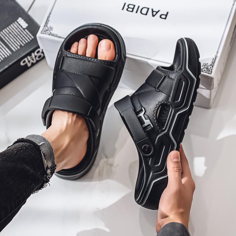Fashion New Men's Outdoor Sandals Slippers Beach Comfortable Soft Slides Clogs Men Casual Shoes Garden Shoes Men Beach Sandals Big Size