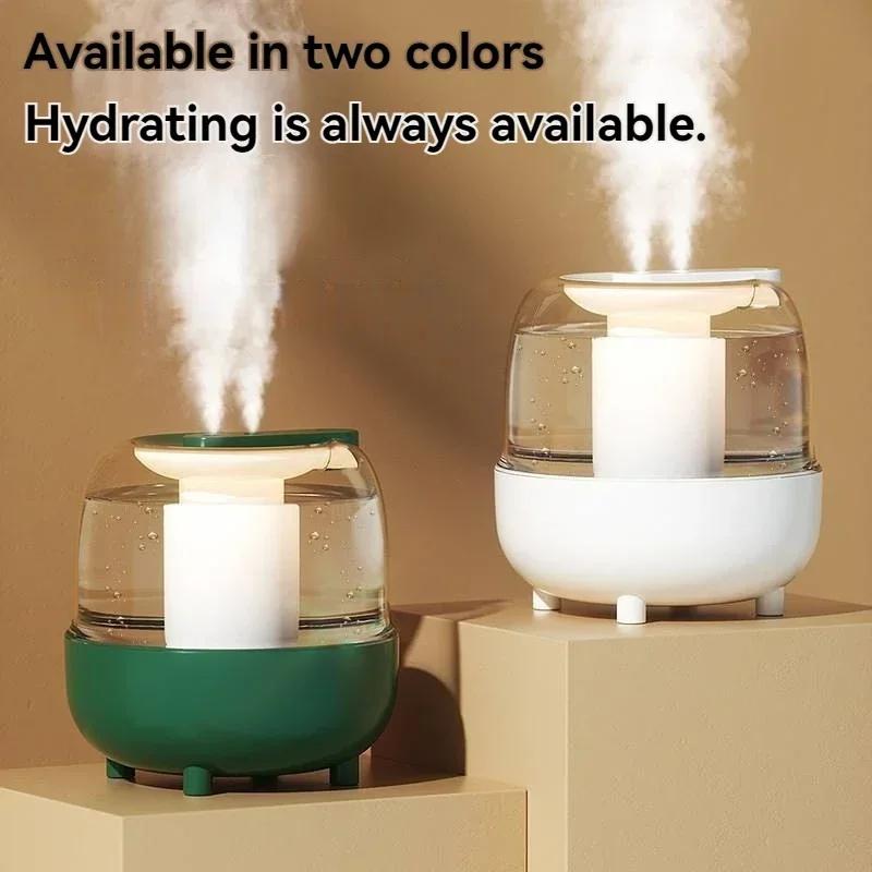 New 5L large capacity humidifier usb double fog spray low noise  bedroom office night light essential oil diffuser Led diffuser