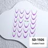 Waterproof Solid Color & Gradient French Nail Stickers - Durable & Stylish for DIY Manicures