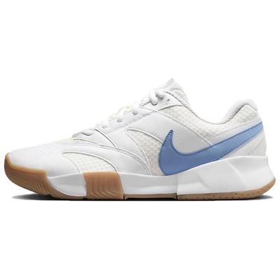 Nike Court Lite 4 Kvėpuojantys žemi teniso bateliai Vyriški Balti Mėlyni Sportbačiai FD6574-107