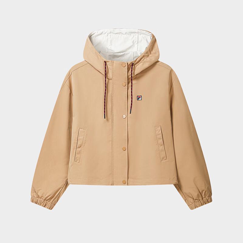 FILA Women's Casual Loose Hooded Woven Jacket - Yang Mi Collection
