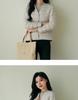Women's Lightweight Pinghu White Duck Down Jacket, Collarless, Round Neck, Autumn/Winter Outerwear
