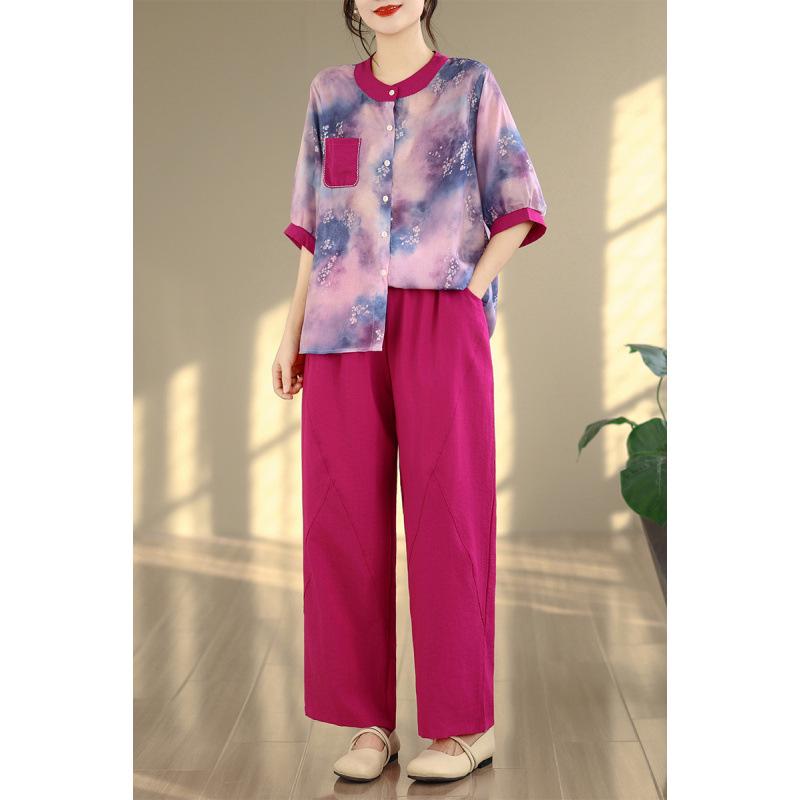 2026 Summer Casual Loose-Fit Mom Set M