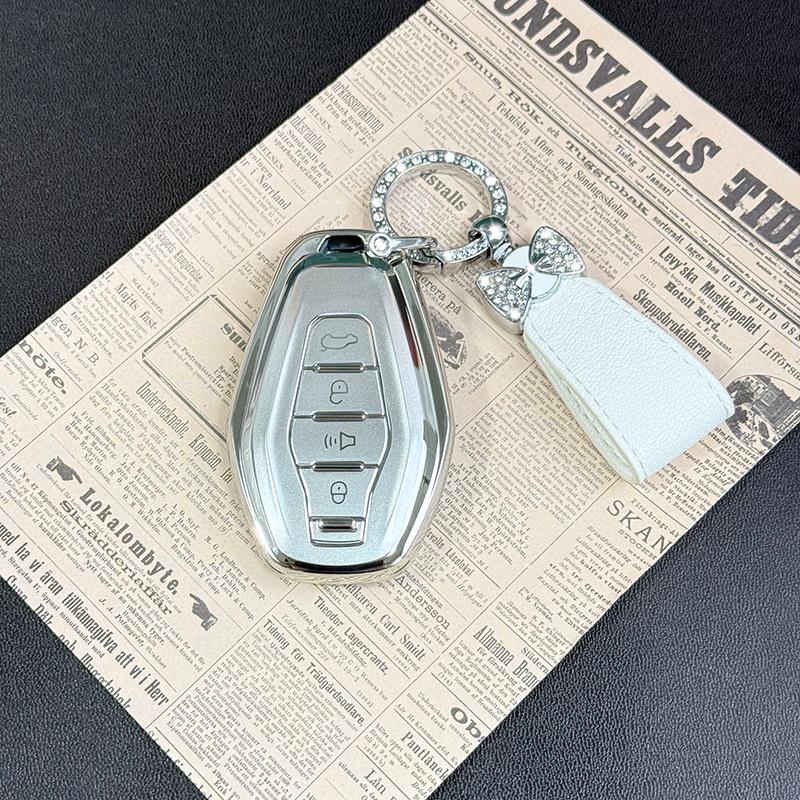 Jetour X70 Plus/X90 Advanced Quicksand Silver Car Key Protective Shell