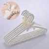 5PCS/SET Elegant Adult Pearl Bowknot Ribbon Dress Coat Hanger Wardrobe Closet Storage Rack Space Saving Clothing Organizer
