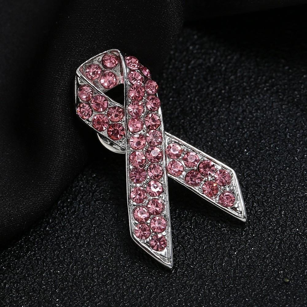 Awareness Black Ribbon Pin Rhinestone Crystal Funerals Memorial Pin Funeral
