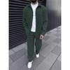 Spring and autumn 2025 new European and American men's corduroy long-sleeve jacket, fashion, casual and high-quality trousers