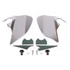 2pcs Chrome Reflective Saddle Shield Air Heat Deflector Trim
