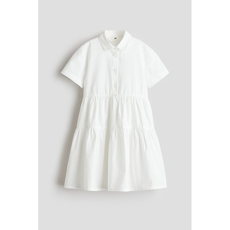 

HM Children s Clothing Girl Skirt 2025 Summer New Arrival Casual Cotton Shirt Dress Princess Dress 1273390