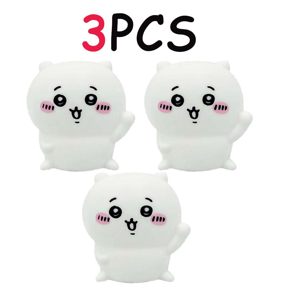 Chiikawa Anime LED Night Light  Hachiware  Usagi Rabbit Lamp Bedroom Desktop Decor Birthday Gift for Children Best Gift Toy