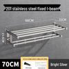 304 Stainless Steel Bathroom Towel Rack and Storage Shelf