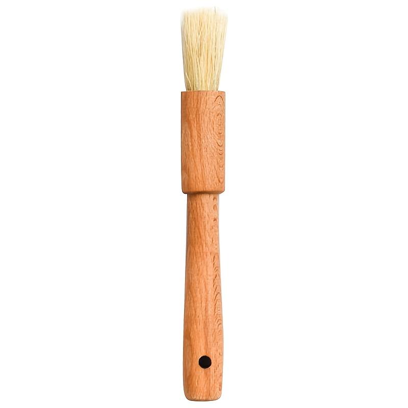 1PC Wooden Brush, Pastry Brush Cooking Baking Wooden Handle Brush Household Kitchen Brush BBQ BBQ Oil Brush Tools