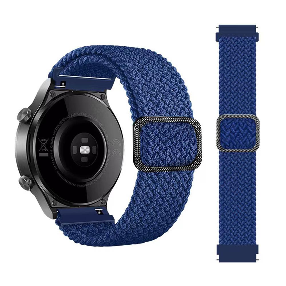 

2pcs Nylon Bracelet For Garmin Vivoactive 4 5 6 Venu 3 2 Sports Strap Forerunner 570 255 265 245 645 Trail loop 20mm 22mm Bands 20mm синий