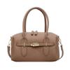 Bolso de Mano Clásico de Piel Sintética Granulada con Asa Superior y Correa de Hombro Desmontable Ideal para la Moda Cotidiana y la Elegancia
